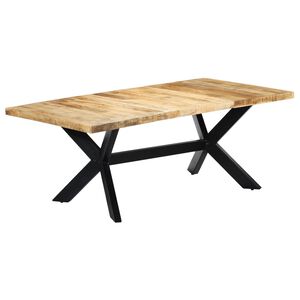 vidaXL Jed&aacute;lensk&yacute; st&ocirc;l 200x100x75 cm mas&iacute;vne mangovn&iacute;kov&eacute; drevo