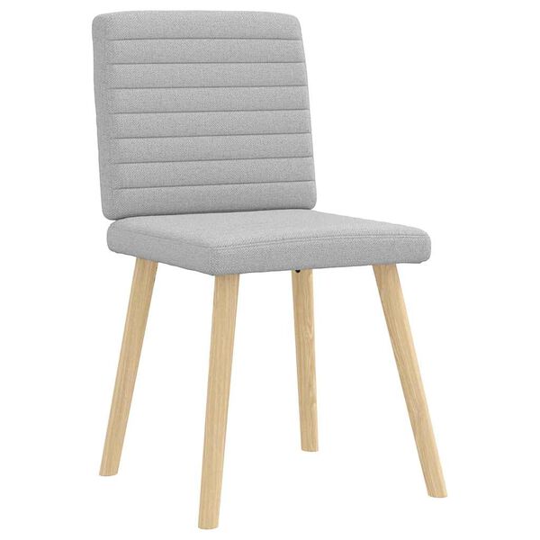 vidaXL Jedálenské stoličky 2 ks oblakšedá látka