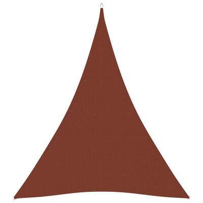 vidaXL Tieniaca plachta oxfordská látka trojuholníková 3x4x4 m tehlová