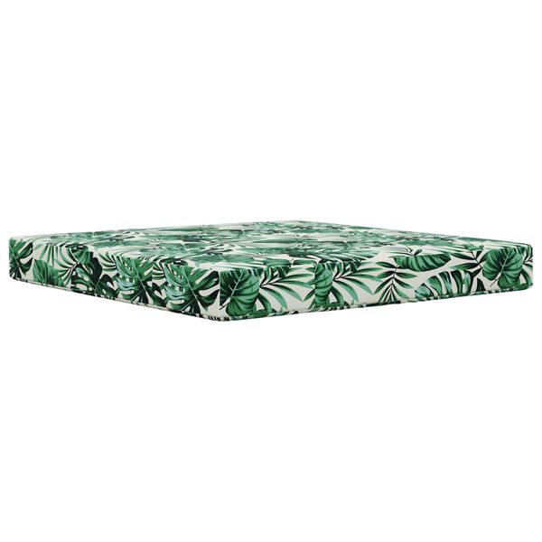 vidaXL Vank&uacute;&scaron; na vonkaj&scaron;iu pohovku 2 pcs Vzor listov Polyester