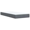 vidaXL Posteľn&yacute; r&aacute;m boxspring s matracom tmavosiv&yacute; 90x200 cm zamat