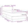 vidaXL Posteľn&yacute; r&aacute;m boxspring s matracom Svetlosiv&aacute; 80x210 cm zamat