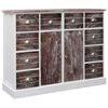 vidaXL Komoda s 10 z&aacute;suvkami hned&aacute; 113x30x79 cm dreven&aacute;