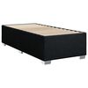 vidaXL Posteľný rám boxspring s matracom čierny 90x200 cm látka