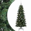 vidaXL Umel&yacute; vianočn&yacute; stromček s vianočn&yacute;mi guľami 120 cm 150 LED