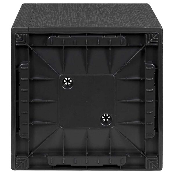 vidaXL Záhradný kvetináč Antracit 36 x 36 x 35 cm Polypropylén