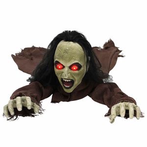 vidaXL Halloweenska dekor&aacute;cia zombie SPOOKA Hned&aacute; 94 x 130 x 29 cm