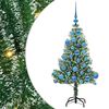 vidaXL Umel&yacute; vianočn&yacute; stromček, snehom obalen&yacute;, s LED svetlom 120 cm