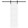 vidaXL Posuvn&eacute; dvere Biela a čierna 61 x 198,5 cm