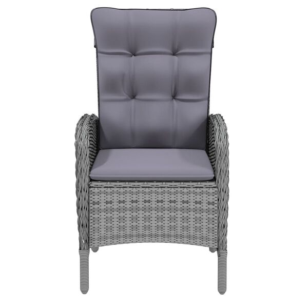 vidaXL 7-dielna z&aacute;hradn&aacute; jed&aacute;lensk&aacute; s&uacute;prava siv&aacute; polyratanov&aacute;