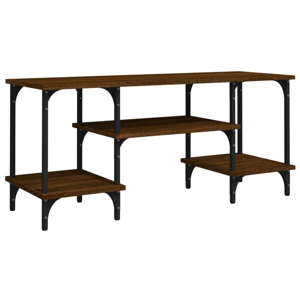 vidaXL TV skrinka hnedý dub 102x35x45,5 cm kompozitné drevo