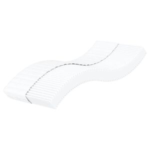 vidaXL Penov&yacute; matrac biely 90x220 cm tvrdosť H2 H3