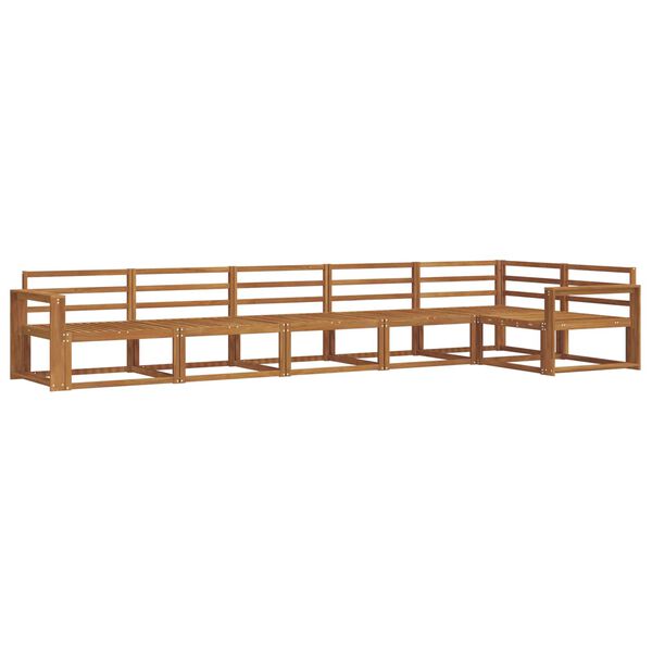 vidaXL Z&aacute;hradn&aacute; s&uacute;prava gaučov 6 pcs Pr&iacute;rodn&aacute; Pevn&eacute; ak&aacute;ciov&eacute; drevo