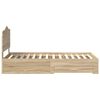 vidaXL R&aacute;m postele Sonoma dub 100 x 200 cm Kompozitn&eacute; drevo