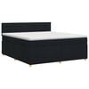 vidaXL Posteľ boxspring s matracom Čierna 140 x 200 cm L&aacute;tka