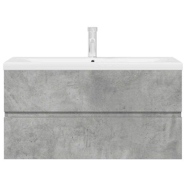 vidaXL 2-dielna sada k&uacute;peľňov&eacute;ho n&aacute;bytku bet&oacute;nov&aacute; kompozitn&eacute; drevo