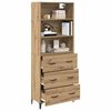 vidaXL Highboard Remeseln&yacute; dub 69,5 x 34 x 180 cm Kompozitn&eacute; drevo