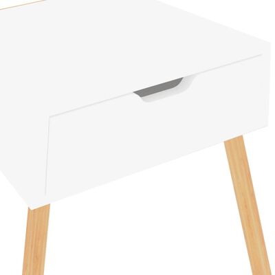 vidaXL Nočný stolík lesklý biely 40x40x56 cm drevotrieska