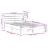 vidaXL Posteľ bez matraca 150x200 cm masívna borovica