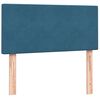 vidaXL Posteľn&yacute; r&aacute;m boxsping s matracom tmavomodr&yacute; 90x210 cm zamat