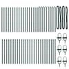 vidaXL Stĺp na plot. 52 pcs Zelen&aacute; 3,2 x 3,2 x 80 cm