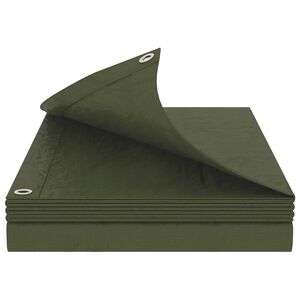vidaXL Plachta s očkami Zelen&aacute; 2 x 3 m 90 gsm PE
