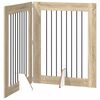 vidaXL Skladacia psia br&aacute;na so stojanmi 2 pcs Dub sonoma 160,5 cm
