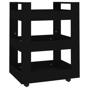 vidaXL Kuchynsk&yacute; voz&iacute;k čierny 60x45x80 cm upraven&eacute; drevo