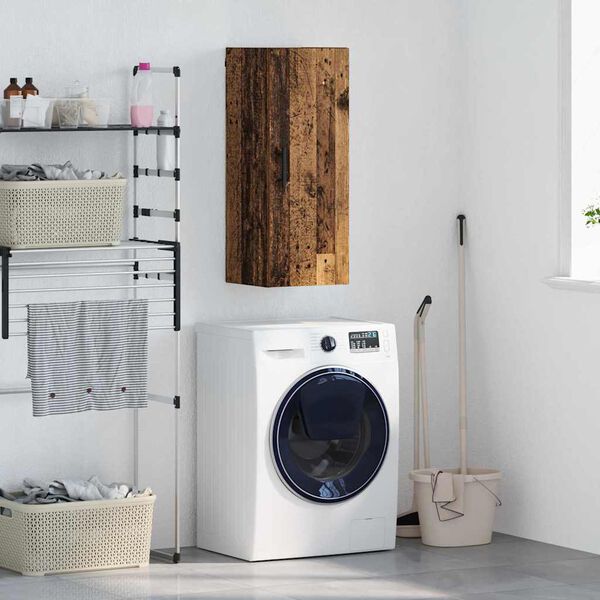 vidaXL N&aacute;stenn&aacute; skrinka Star&eacute; drevo 34,5 x 34 x 90 cm Kompozitn&eacute; drevo