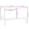 vidaXL Konferenčný stolík dub sonoma 55x55x36,5 cm spracované drevo