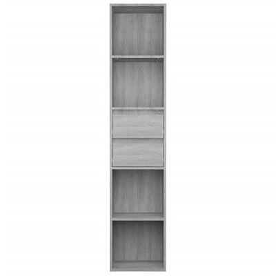 vidaXL Knižnica sivá sonoma 36x30x171 cm spracované drevo