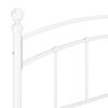 vidaXL Posteľný rám biely kovový 140x200 cm