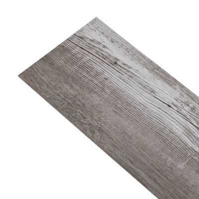 vidaXL Nesamolepiace podlahové dosky PVC 5,26m² 2mm, matné hnedé drevo