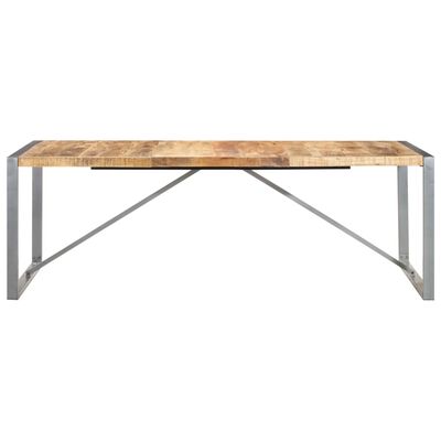 vidaXL Jedálenský stôl 220x100x75 cm masívne surové mangovníkové drevo