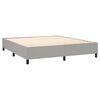 vidaXL Boxspring posteľ s matracom bledosiv&aacute; 180x200 cm l&aacute;tka