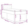 vidaXL Boxspring posteľ s matracom bledosiv&yacute; 100x200 cm l&aacute;tka