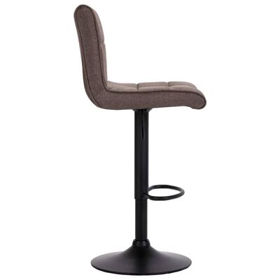 vidaXL Barové stoličky 2 ks sivohnedé látkové