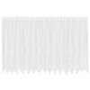 vidaXL Čipkov&aacute; z&aacute;clona so z&aacute;clonami Biela 140 x 400 cm Polyester