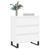 vidaXL Komoda biela 60x35x70 cm spracované drevo