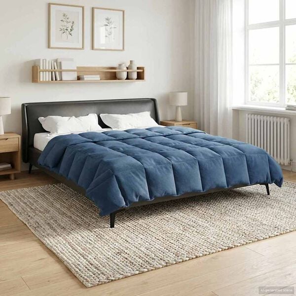 vidaXL Prikr&yacute;vka na cel&yacute; rok Tmavomodr&aacute; 200 x 220 cm Mikrovl&aacute;kno