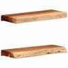 vidaXL N&aacute;stenn&eacute; police 2 ks 40x20x3,5 cm, ak&aacute;ciov&yacute; mas&iacute;v