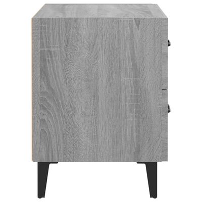 vidaXL Nočný stolík sivý dub sonoma 40x35x47,5 cm
