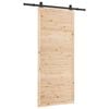 vidaXL Posuvn&eacute; dvere Pr&iacute;rodn&aacute; 80 x 208 cm Borovicov&yacute; mas&iacute;v