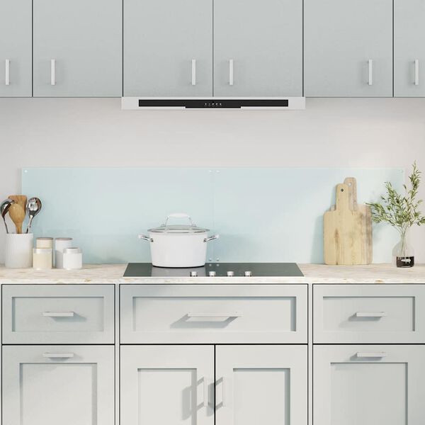 vidaXL Kuchynské zásteny 2 ks biele 80x40 cm tvrdené sklo