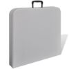 vidaXL Skladac&iacute; z&aacute;hradn&yacute; st&ocirc;l 122 cm, HDPE, biely