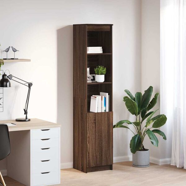 vidaXL Highboard Hned&yacute; dub 37,5x35x180 cm Kon&scaron;trukt&eacute;rske drevo