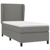 vidaXL Boxspring posteľ s matracom tmavosiv&aacute; 90x200 cm l&aacute;tka