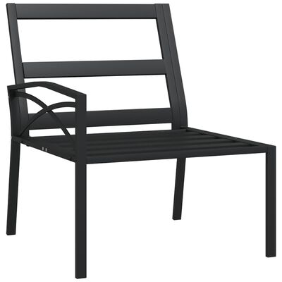 vidaXL Záhradné stoličky so sivými vankúšmi 2 ks 62x75x79 cm oceľ