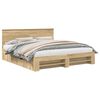 vidaXL R&aacute;m postele Sonoma dub 200 x 200 cm Kompozitn&eacute; drevo