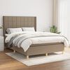 vidaXL Boxspring posteľ s matracom sivohned&yacute; 140x190 cm l&aacute;tka